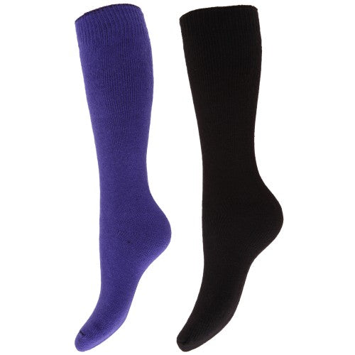floso Floso Womens/Ladies Thermal Winter Wellington/Welly Boot Socks (2 Pairs)