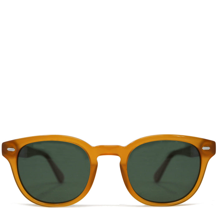 floto Camelot Round Sunglasses Whiskey Fog