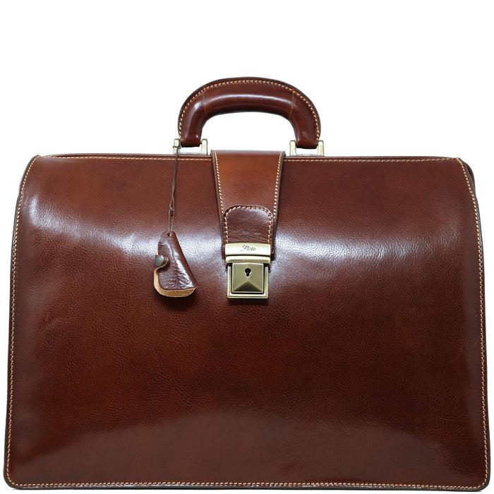 Floto Ciabatta Briefcase Tobacco Brown