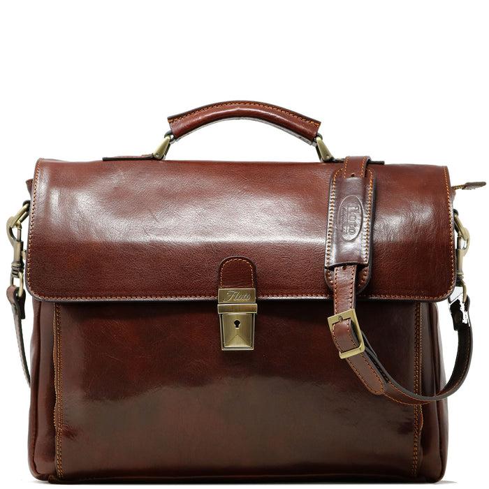 floto Corsica Laptop Bag Vecchio Brown