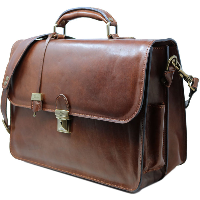 Floto Duomo Briefcase Vecchio Brown