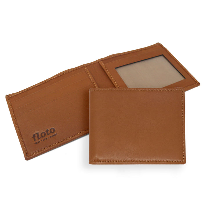 floto Firenze Billfold ID Wallet Tan
