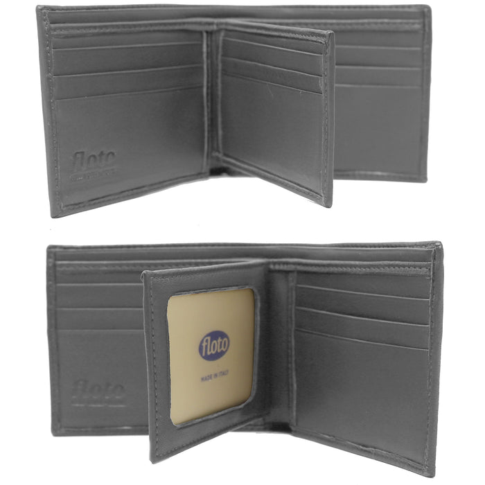 Floto Firenze Double Billfold I.D. Wallet Grey