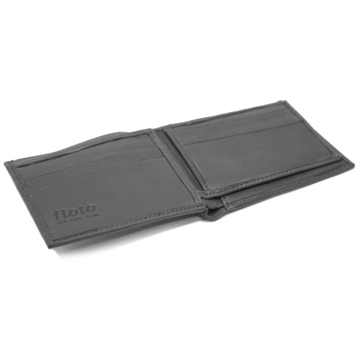 Floto Firenze Double Billfold I.D. Wallet Grey