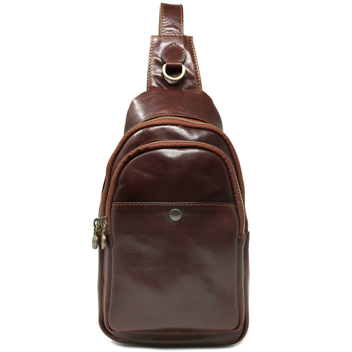 Floto Firenze Shoulder Pack Vecchio Brown