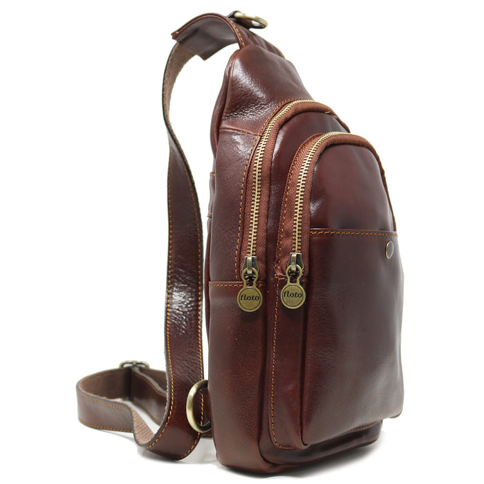 floto Firenze Shoulder Pack Vecchio Brown