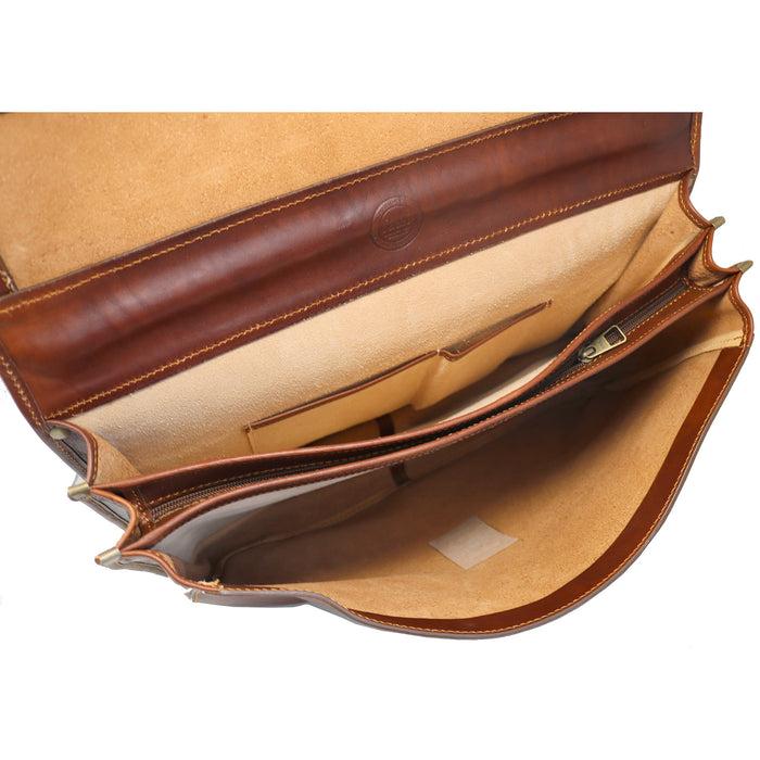 Floto Floto Cenzo Messenger Saddle Brown