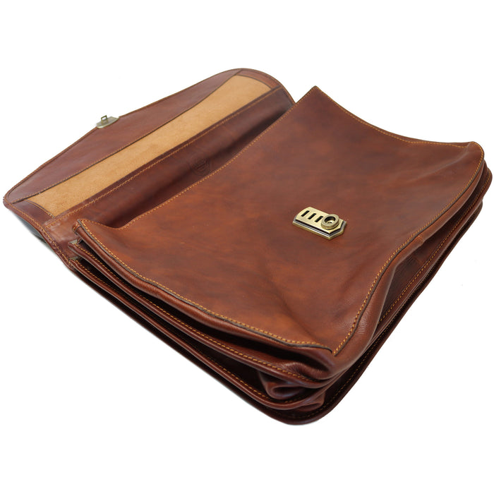 Floto Floto Cenzo Messenger Saddle Brown