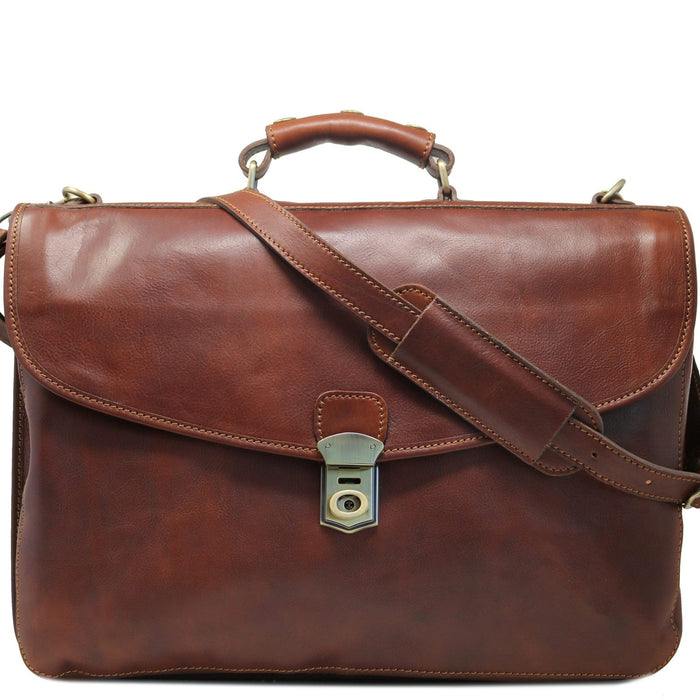 floto Floto Cenzo Messenger Saddle Brown