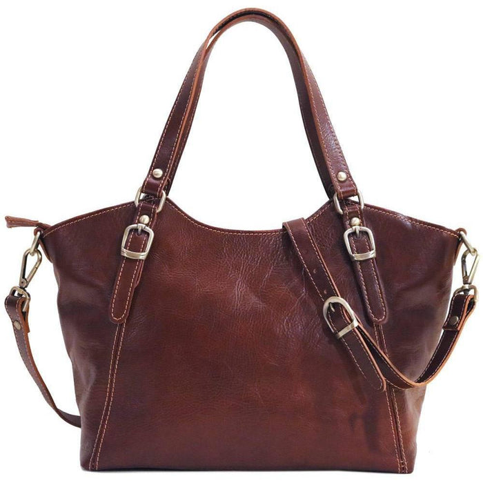 Floto Ischia Shoulder Bag Olive (Honey) Brown