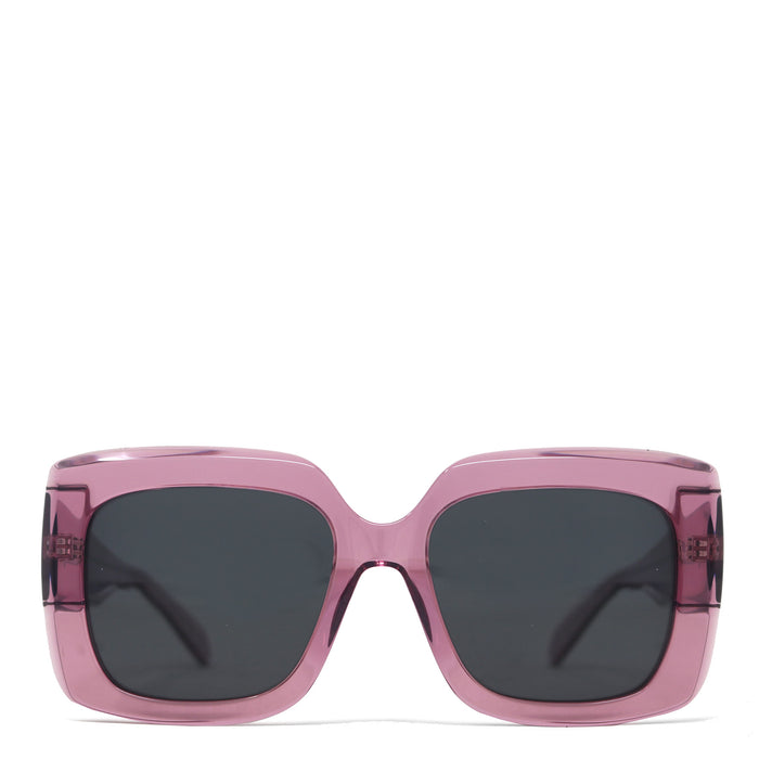 floto Jacqueline Square Sunglasses Sunset Rose