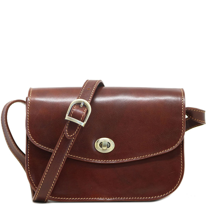 Floto Milano Crossbody Bag Olive (Honey) Brown