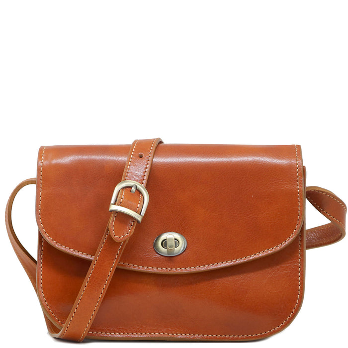 floto Milano Crossbody Bag Olive (Honey) Brown