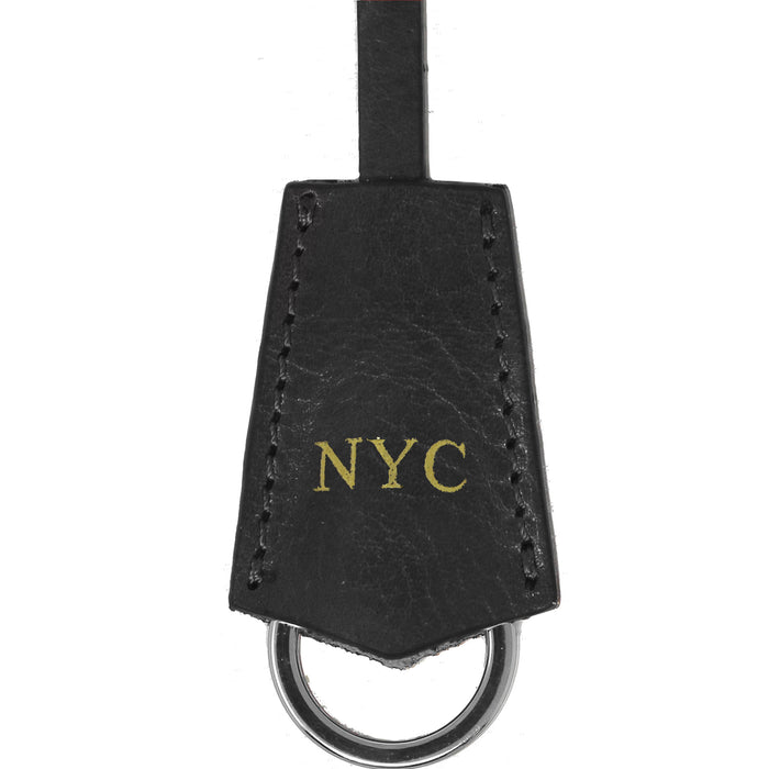 Floto Monogram Key Fob Vecchio Brown