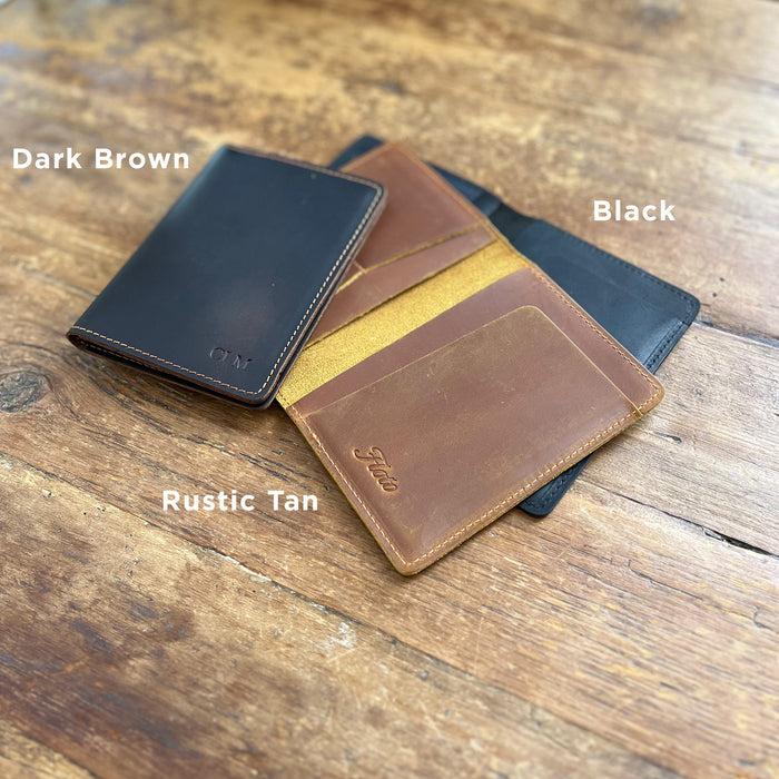 Floto Passport Wallet Dark Brown