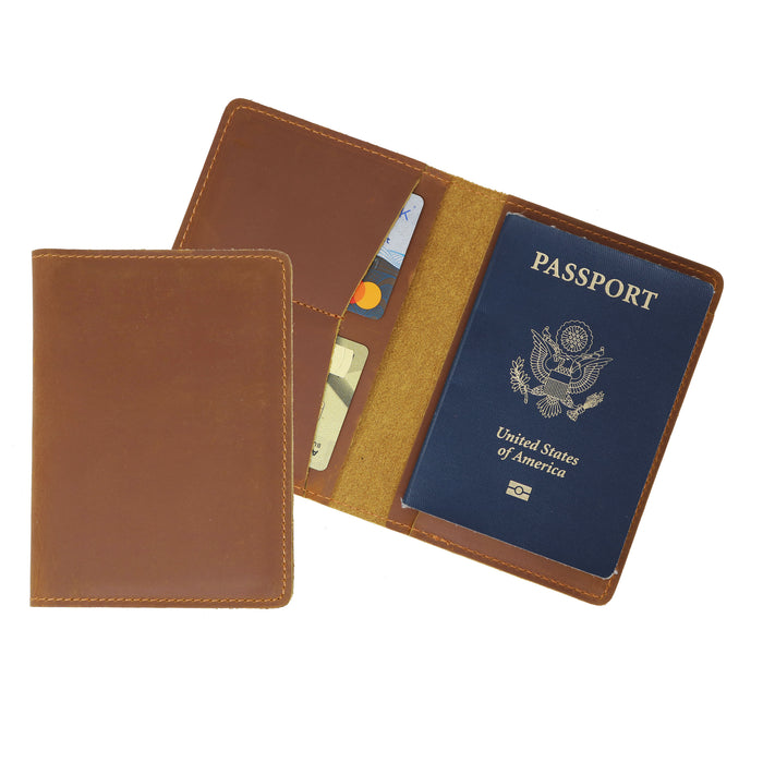 Floto Passport Wallet Dark Brown