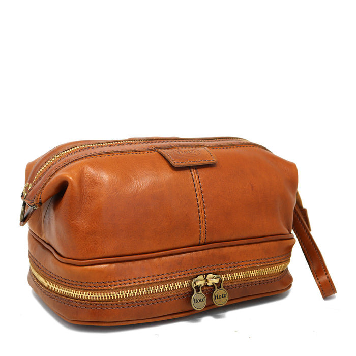 Floto Positano Travel Kit Vecchio Brown