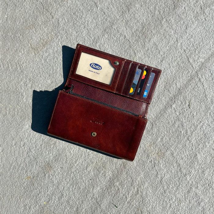 Floto Roma Continental Wallet Vecchio Brown