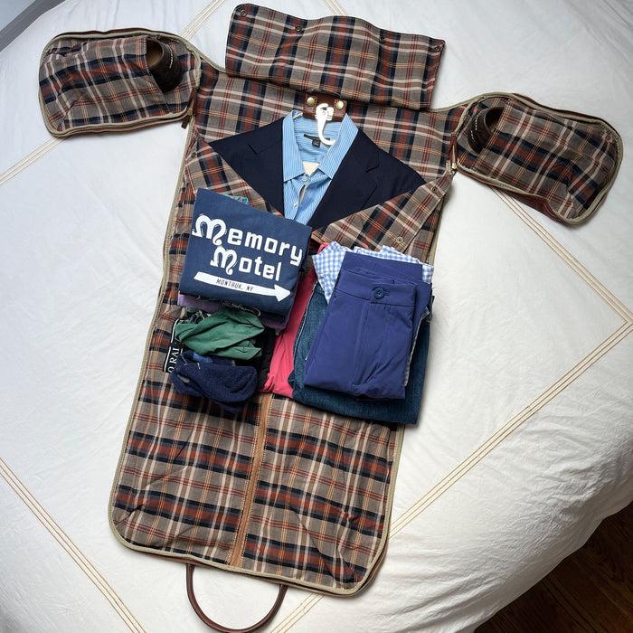 Floto Roma Garment Duffle Bag Saddle Brown