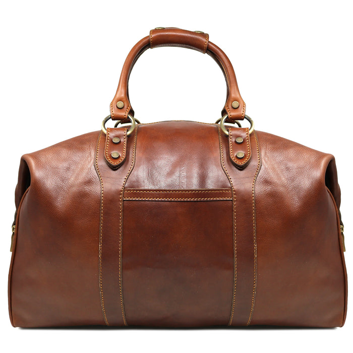 Floto Roma Travel Bag Saddle Brown