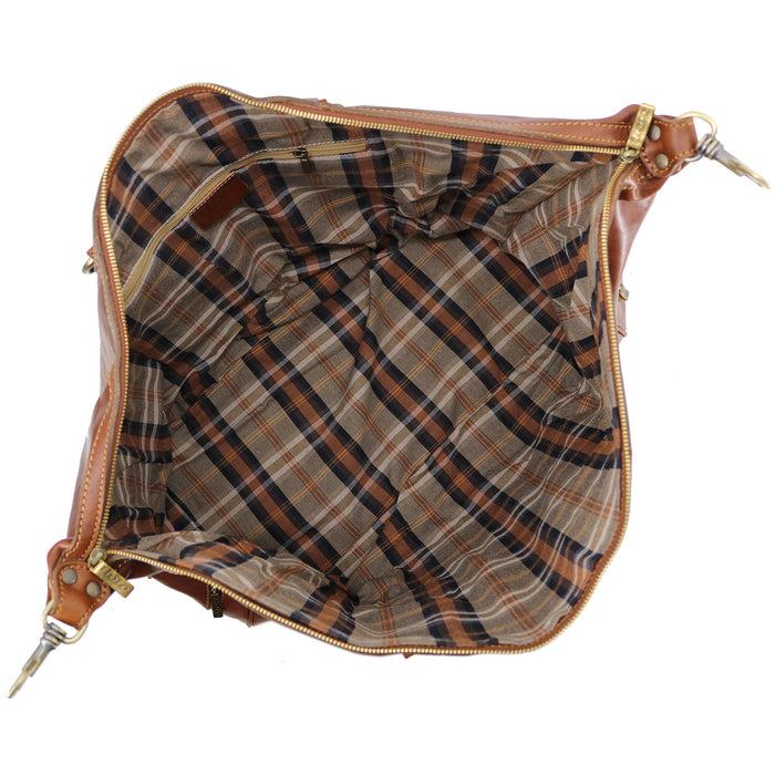 Floto Roma Travel Bag Saddle Brown