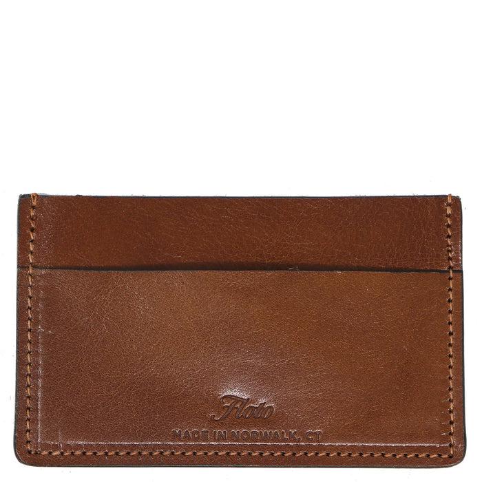Floto Sono Wide Card Wallet Saffiano Orange