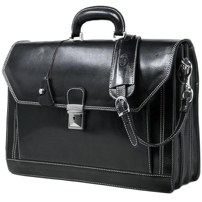 Floto Venezia Briefcase Vecchio Brown