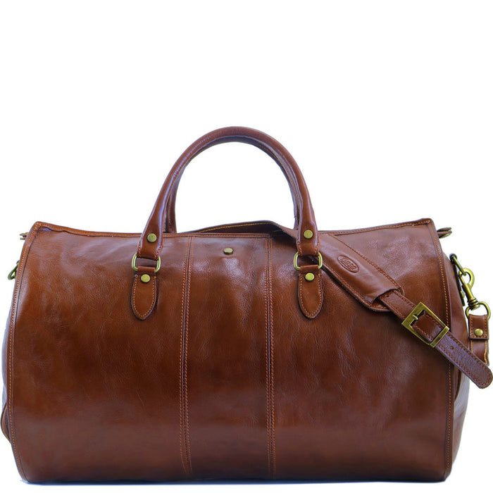 Floto Venezia Garment Duffle Olive (Honey) Brown