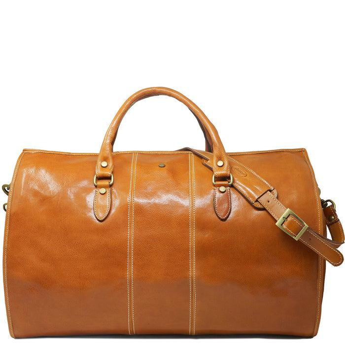 floto Venezia Garment Duffle Olive (Honey) Brown