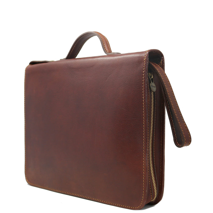 floto Venezia Laptop Case Saddle Brown