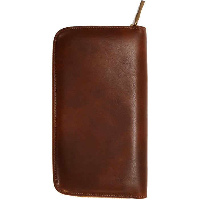 Floto Venezia Zip Wallet Vecchio Brown