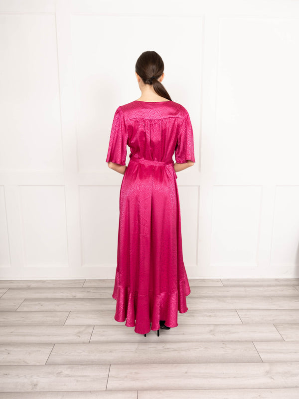 Flounce London Flounce London Pink Wrap Dress