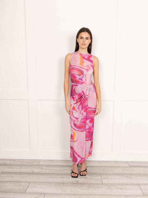 flounce london Flounce London Knot Front Maxi Dress