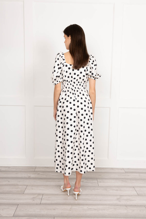 Flounce London Flounce London Polka Dot Print Midaxi
