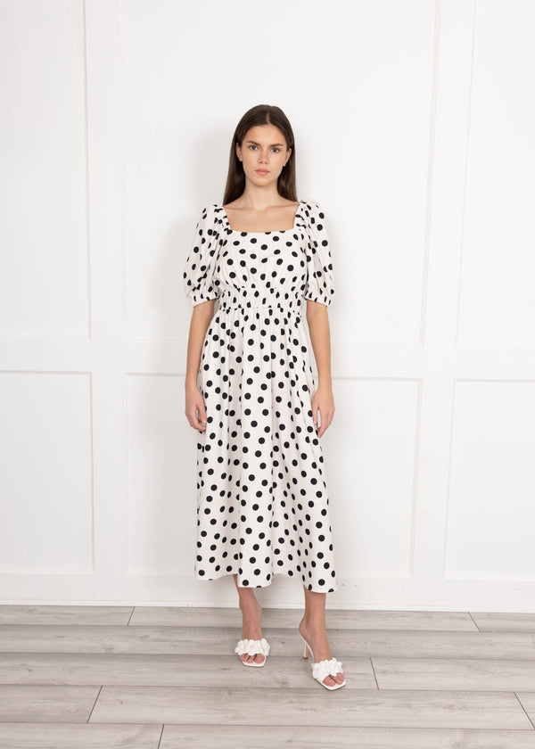 flounce london Flounce London Polka dot Print Midaxi