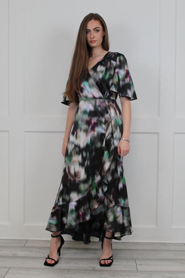 flounce london Flounce London Smudge Printed Midaxi