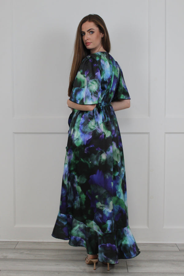 Flounce London Flounce London Tonal Floral Print Midaxi