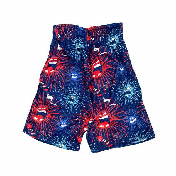 Flow Society Boys Ba Ba Boom July 4th Fireworks Short Multi