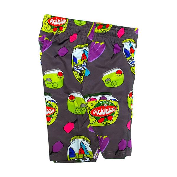 Flow Society Boys Black & Multi Pickleball Jar Short Black Multi