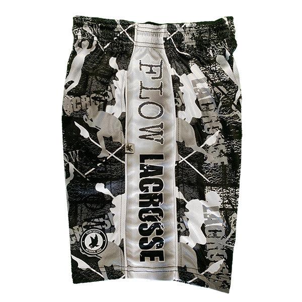Flow Society Boys Black & Silver Flow Lax Attack Short Black/Silver
