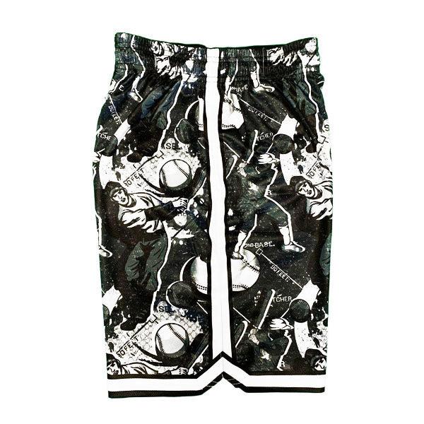 Flow Society Boys Black & Silver Swing Batter Short Black/Silver