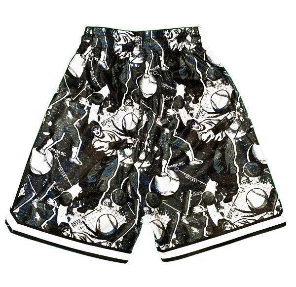 Flow Society Boys Black & Silver Swing Batter Short Black/Silver