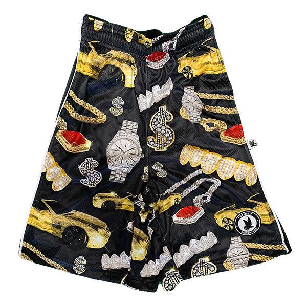 flow society Boys Bling Society Attack Short Black/Gold