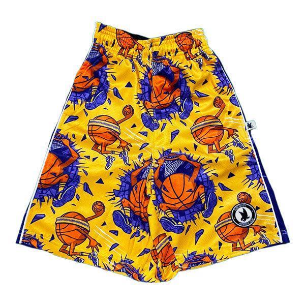 Flow Society Boys Buzzer Beater Short Yellow/Purple