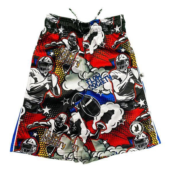 Flow Society Boys Comic Football Attack Short Multi