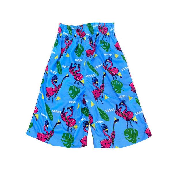 Flow Society Boys Flamingo Hockey Attack Short Blue