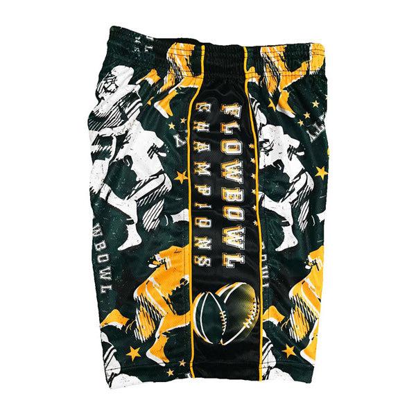 Flow Society Boys Flow Bowl Attack Short Green/Yellow Green/Yellow