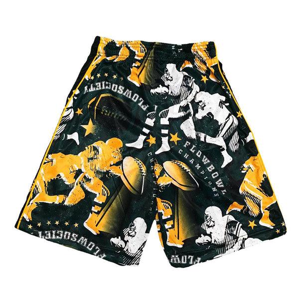 Flow Society Boys Flow Bowl Attack Short Green/Yellow Green/Yellow