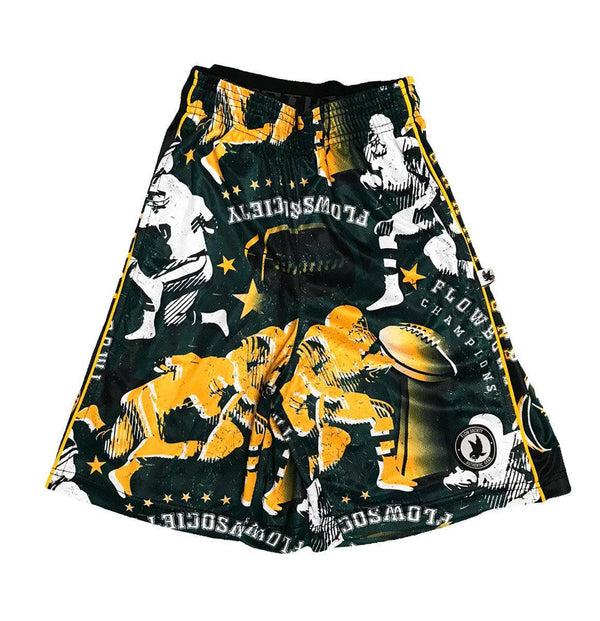 Flow Society Boys Flow Bowl Attack Short Green/Yellow Green/Yellow