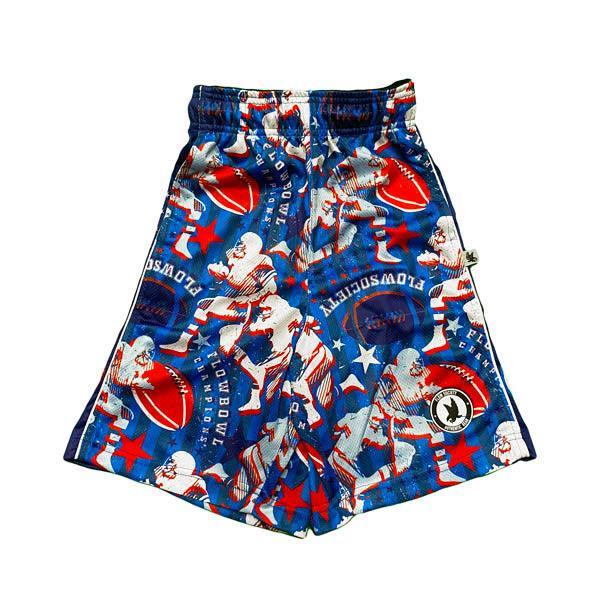 Flow Society Boys Flow Bowl Football Attack Shorts Blue
